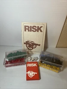 Vintage 1975 Risk REPLACEMENT PIECES All 6 Armies, Instructions, Cards, Dice - Picture 1 of 8