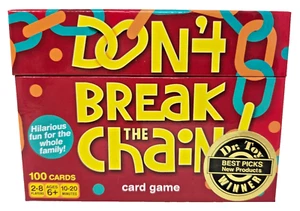 DON'T BREAK THE CHAIN Hallmark Card Game ages 6+ family fun game COMPLETE NICE - Picture 1 of 6