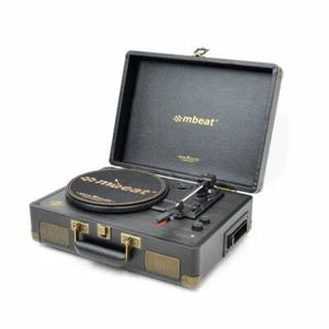 mbeat MB-MB-TR166BLK Uptown Retro Turntable Bluetooth Streaming &Cassette Player - Picture 1 of 6