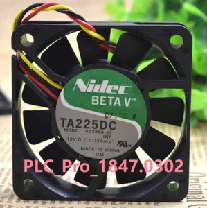 Nidec R33960-57 double ball bearing cooling fan DC12V 0.13A 6CM 60*60*15mm 3pin - Picture 1 of 4