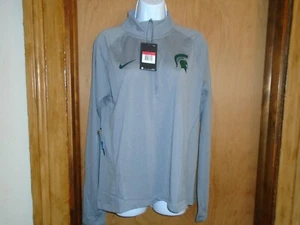 Michigan State Spartans Nike Mujer 1/4 Cremallera Pulóver Calce Ajustado Camisa S M L Nuevo con etiquetas - Imagen 1 de 3