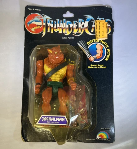 1985 Thundercats Jackalman LJN MOC MOSC vintage 8-back Cover