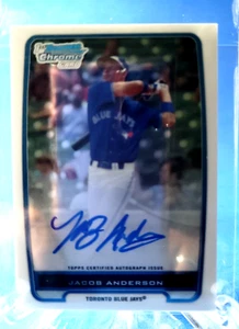 Jacob Anderson 2012 *1st Bowman Chrome Card* Autographed MLB No BCP-83 - Picture 1 of 2