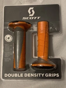 Scott Deuce Motocross Grips Orange/Grey With Donut. 4 Grips Free Shipping - Picture 1 of 2