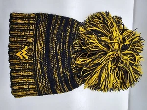 West Virginia Knit Pom Pom Beanie Hat - Picture 1 of 2