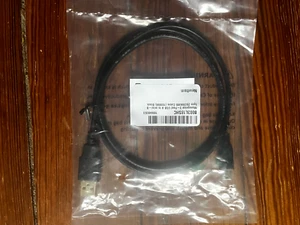 NEW Monoprice USB A to Mini-B 5pin 28/28AWG Cable Black 3-Feet 3896 - Bild 1 von 2