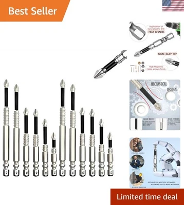 High Magnetic 6PCS Drill Bit Set in Carbon Steel – Precision for Handyman Tasks - Image 1 of 4