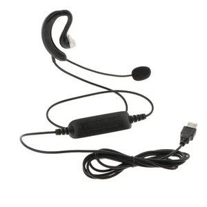 Centre d'appels monaural bureau téléphone casque + câble spirale connecteur USB pour Avaya - Photo 1/6