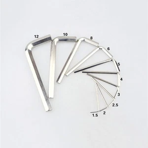 Brand New Wrench Silver Steel Optional Portable Small 1.5-6mm Hex Wrench - Picture 1 of 32