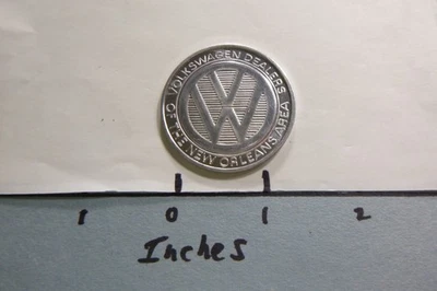 VOLKSWAGEN VW DEALER 1969 NEW ORLEAN SAINTS WASH REDSKINS ALUMINUM COIN 1VWOH - Image 1 of 2