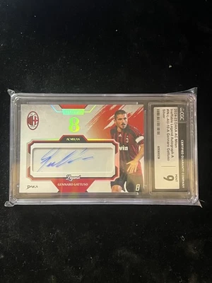 Gennaro Gattuso 2024-25 Daka AC Milan Ineffable Legend Auto Silver /15 CGC 9 - Image 1 of 2