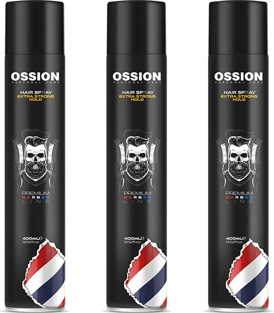 Morfose Ossion Barber Line Hair Spray Extra Strong Hold 3x400 ml - Bild 1 von 1