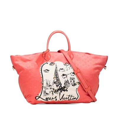 Authenticated Louis Vuitton Monogram Nylon Nouvelle Vague Beach Bag Pink - Image 1 of 4