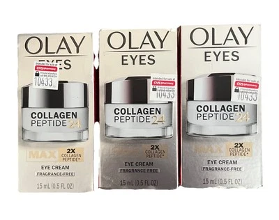 3 Pack Olay Eyes Collagen Peptide 24 MAX Eye Cream 0.5 Oz Each - Image 1 of 2