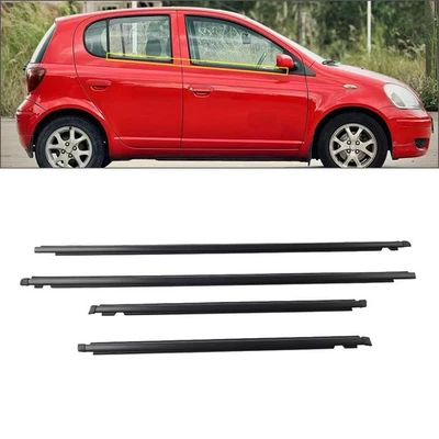 Front Rear Weatherstrip Door Glass Belt Moulding For Toyota Echo 2000-2005 - Image 1 of 4