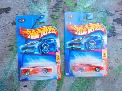 Hot Wheels DOS ROJOS Ferrari F355 CHALLENGE WHEEL VAR. SER DE CALOR. 2/5 Nuevo 2004 LEER Foto 1 de 3