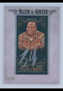 ROY WOOD JR 2021 TOPPS ALLEN & GINTER X SILVER-FRAMED MINI-AUTOGRAPH /20 FMA-RWO - Picture 1 of 2