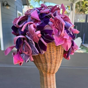 Dior Pink and Purple Ribbon Hat 1960’s rare fun mod Toque - Bild 1 von 7