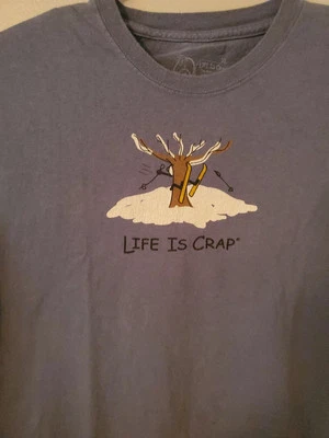 Life Is Crap T-shirt Size XL Bj8 - Image 1 of 4