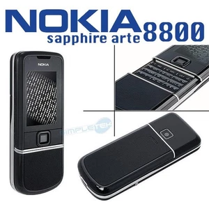 Nokia 8800 Sapphire Arte Black UMTS Luxury Refurbished Mobile Phone - Picture 1 of 3