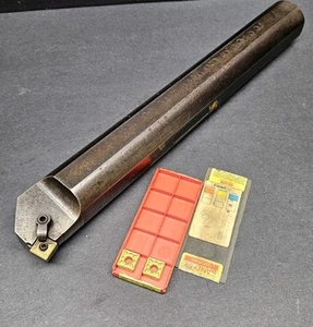 Kennametal 1¾" x 14" Indexable Boring Bar NEW Sandvik SNMG 432 Inserts Machinist - Picture 1 of 8