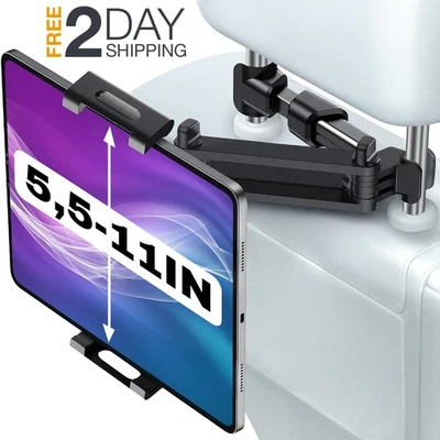 Soporte Para Tableta 5.5-11 Porta Para Carro De 360 ​ Asiento Trasero Del Auto - Image 1 of 4