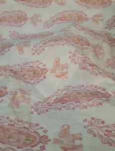 Pottery Barn Kids Elyse Elephant Paisley Pink Twin Duvet Cover - Picture 1 of 3