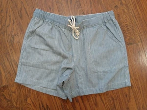 NUEVO CON ETIQUETAS J CREW 5" Cintura Elástica Elástica Caqui Cordón Muelle Pantalones Cortos Talla 31 Rayas - Imagen 1 de 4