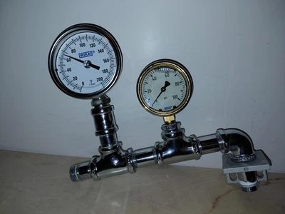 Wika 5" Termómetro Bimetálico 0/250F Wika 0-1000 PSI Medidor de Presión Accesorios de Latón Foto 1 de 4