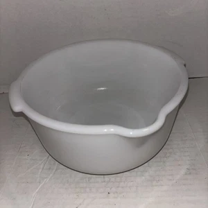Glasbake Sunbeam Mixer Bowl White Milk Glass Vintage - Picture 1 of 5