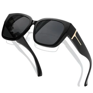 Fit Over Glasses Sunglasses for Women Men Polarized Oversized Design Shades w... - Picture 1 of 6