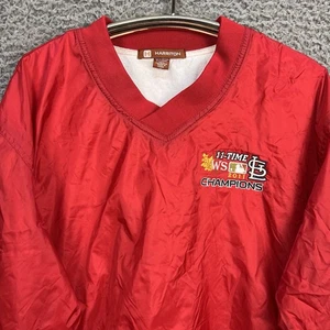 St. Louis Cardinals World Series Jacket Med Windbreaker Pullover Champions Retro - Picture 1 of 10