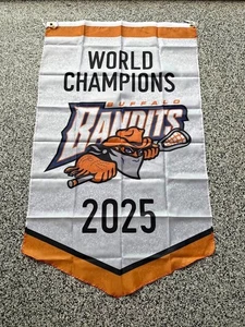 Buffalo Bandits 2025 Champions Replik Banner Banditen Flagge 3' mal 5' Flagge - Bild 1 von 1