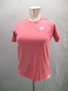 The Nike Tee Size L Kid Unisex Red 100% Cotton Short Sleeve Athletic T-Shirt 514 - Picture 1 of 9