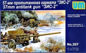 Unimodels UM207 ZIS-2 57mm Pistola Antitanque Soviética Plástico Escala Modelo Kit 1/72 - Imagen 1 de 7
