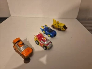 Paw Patrol Die-Cast Car Set x4, Rubble, Zuma, Rubble, Chase, Marshall, 3 Inch - Picture 1 of 4