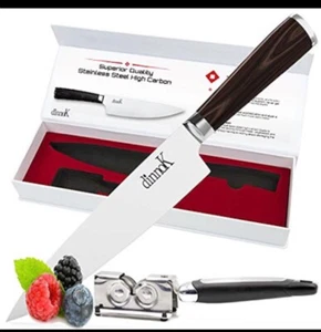 DINNOK High Carbon Japanese Knife - 8 Inch Chef Knife - Picture 1 of 1