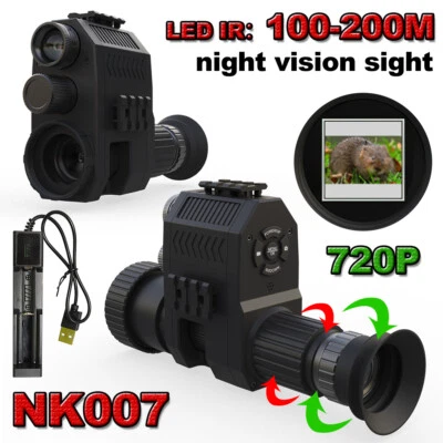 Infrared Night Vision Rifle Scope Record Video Hunting IR Camera 850nm 100-400M - image 1 of 4