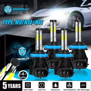 Bombillas de faros LED combo de 4 lados para semirremolque Volvo VNL 2004-2015 haz alto bajo - Imagen 1 de 12