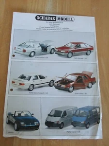 Four Diecast Model Leaflets 1980s - Schabak Gama FYP - Picture 1 of 4