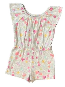 Disney Jumping Beans Gray Minnie Mouse Print Romper One Piece Girls Size 4 - Picture 1 of 4