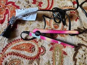 Eva Mini Flat Iron HMS0033 Small Hair Straightener Pink, Yellow, Blue Multicolor - Picture 1 of 4