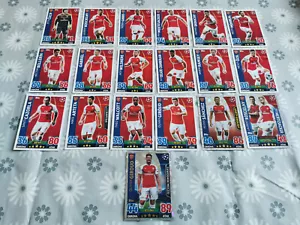 Match Attax 2015/16 15/16 team set of 19 cards Arsenal Champions League - Picture 1 of 1