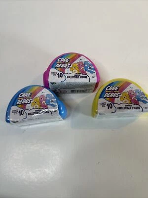 3 PACK CARE BEARS SURPISE COLLECTIBLE FIGURES NEW Basic Fun 2” - Image 1 of 4
