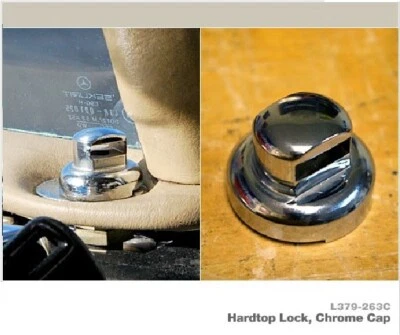 Mercedes Benz 350SL 380SL 450SL 560SL Rear Hardtop Lock Cap, Reproduction - Image 1 of 3