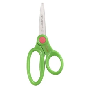Nueva tijera escolar puntiaguda Westcott 5" para niños con protección antimicrobiana - Imagen 1 de 4
