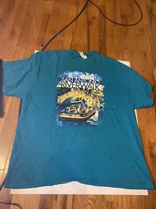 Vtg 90s San Antonio Riverwalk Texas Art Single Stitch T-Shirt Size 2xl - Picture 1 of 4