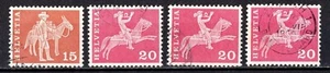 SWITZERLAND/SCHWEIZ 1960 15c & 20c ORDINARY PAPER. ABARTEN ZUM. 357 & 358.1.09 - Picture 1 of 1
