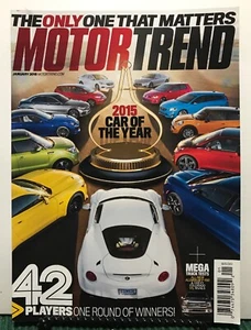 Motor Trend Only One That Matters Car Of The Year January 2015 FREE SHIPPING JB - Picture 1 of 1