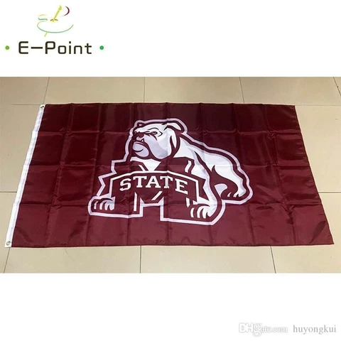 MISSISSIPPI STATE FLAG 3'X5' STATE BULLDOG  MAN CAVE FLAGS Cover